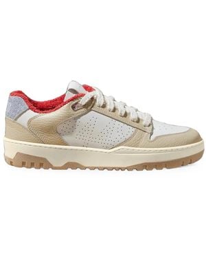 P448 Mason Paneled Leather Sneakers - White