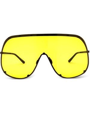 Rick Owens Geometric Sunglasses - Yellow