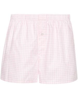 MODES GARMENTS チェック ボクサーパンツ - ピンク