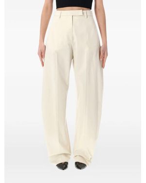 Thelatest Dina Wide-Leg Trousers - Natural