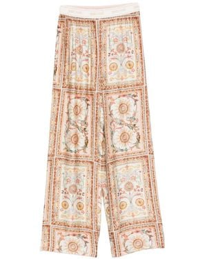 Just Cavalli Persian Tarot Print Pants - Natural