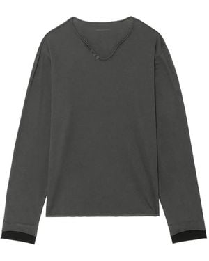Zadig & Voltaire Monastir Henley T-Shirt - Grey