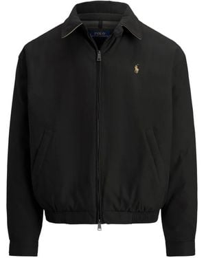 Polo Ralph Lauren Embroidered-Logo Shirt Jacket - Black
