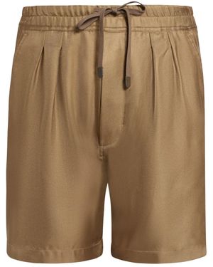 Tom Ford Silk Shorts - Natural