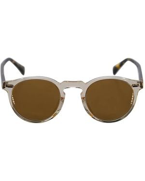 Oliver Peoples Round-Frame Sunglasses - Metallic