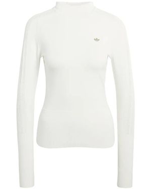 adidas Originals tonal logo hoodie - Blanco