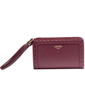 Lancel Tassel-Embellished Bi-Fold Wallet - Purple