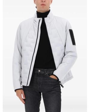 BOSS Zipped Padded Jacket - White