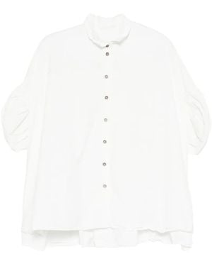 Rundholz Ruffled-Sleeve Shirt - White
