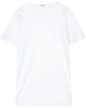 Zimmerli of Switzerland T-Shirt Mit V-Ausschnitt - Weiß