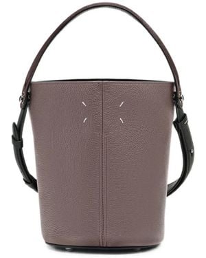 Maison Margiela Dress-Age Leather Shoulder Bag - Brown