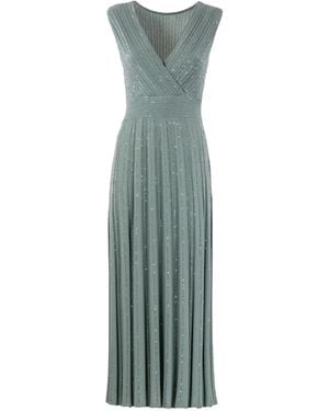 D.exterior Midikleid Mit Pailletten - Grün