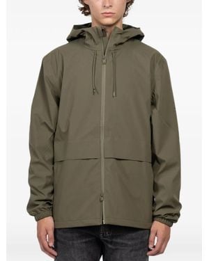 Rains Suva Hooded Zip-Up Jacket - Green