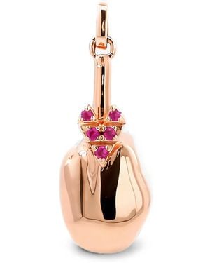 Di Volpe Milano Borsa Ruby-Embellished Pendant - Pink
