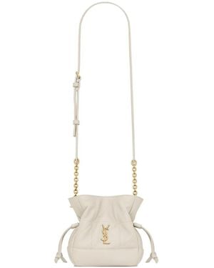 Saint Laurent Mini Jamie Beuteltasche - Natur