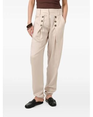 Barbara Bui Pantaloni Con Dettaglio Bottone - Neutro