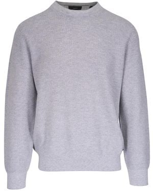 Vince Pull À Motif Monogrammé En Jacquard - Gris