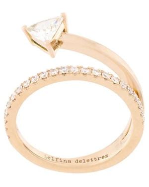 Delfina Delettrez 18Kt Champagne Marry Me Diamond Ring - Metallic