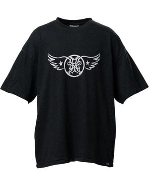 KAMIYA Graphic-Print T-Shirt - Black