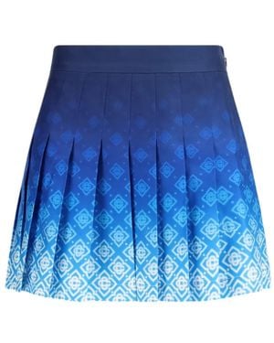 CASABLANCA Pleated Mini Skirt - Blue