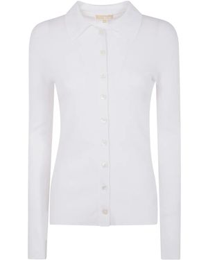 MICHAEL Michael Kors Fijngeribbeld Vest - Wit