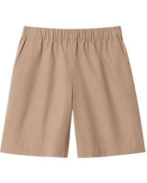 Lafayette 148 New York Cotton Shorts - Natural