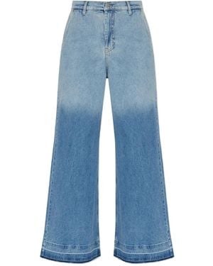 Munthe Ombre Wide-Leg Pants - Blue