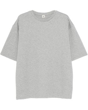 THE GARMENT Tg Bow Tee T-Shirt Met Open Rug - Grijs