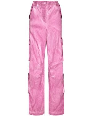 Dolce & Gabbana Cotton Cargo Trousers - Pink