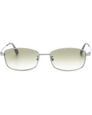 Our Legacy Librarian Rectangle-Frame Sunglasses - Metallic