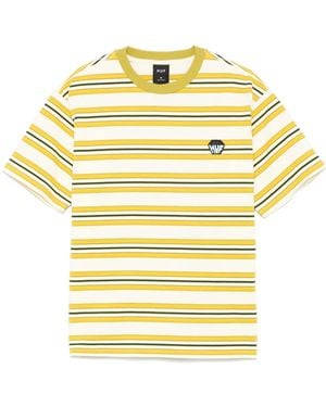 Huf ストライプ Tシャツ - イエロー