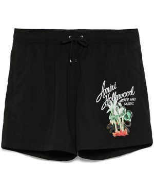 Amiri Fashionable Mini Swim Trunks For - Black