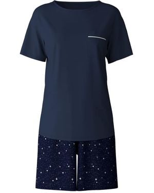 CALIDA Pocket Star-Print Pyjamas - Blue