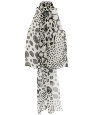 Isabel Sanchis Polka-Dot Scarf Blouse - White