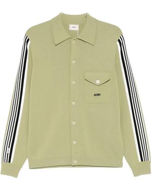 Autry Gestreepte Gebreide Trui - Groen