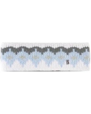 Bogner Loca Fair-Isle Print Headband - White