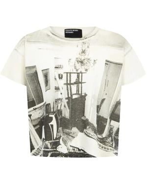Enfants Riches Deprimes Destroyed Apartment T-Shirt - White