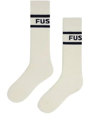 Fusalp Calcetines Con Logo En Jacquard - Blanco