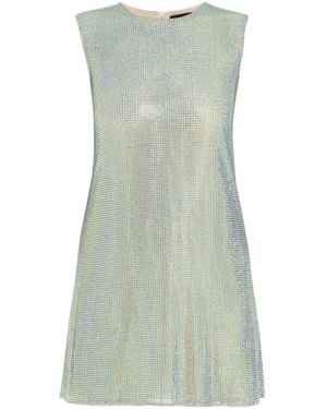 Celia Kritharioti Abito Corto Con Decorazione Di Cristalli - Verde