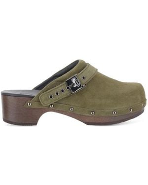 Scholl Clogs 50Mm - Grün
