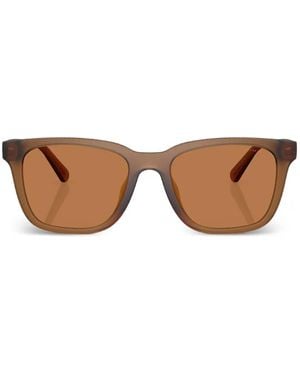 COACH C Hardware Textured Square-Frame Sunglasses - Pink