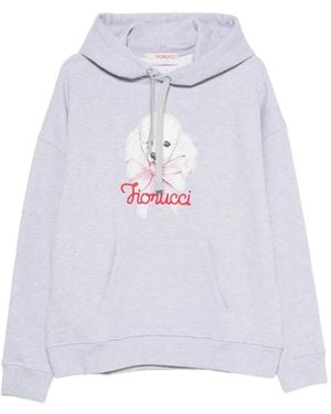 Fiorucci Hoodie À Imprimé Caniche - White