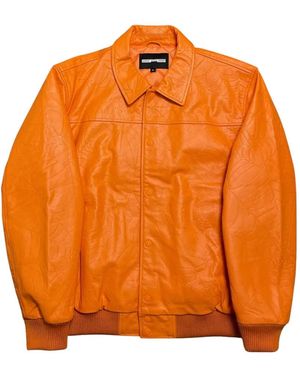 Sp5der Logo-Detail Jacket - Orange