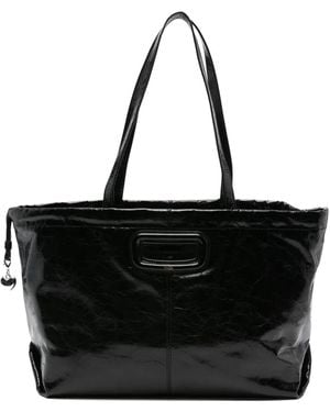 Maje Uitgesneden Shopper - Zwart