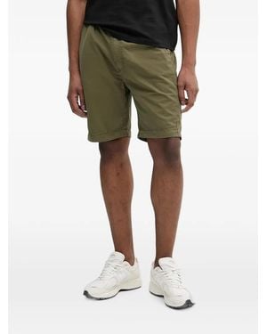 Alpha Industries Drawstring-Waist Logo-Patch Shorts - Green