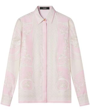 Versace La Coupe Des Dieux シルクシャツ - ピンク