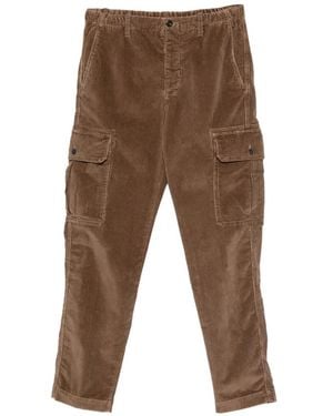 Incotex Corduroy Cargo Trousers - Brown