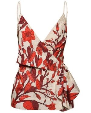 Johanna Ortiz New Gentle フローラル トップ - レッド