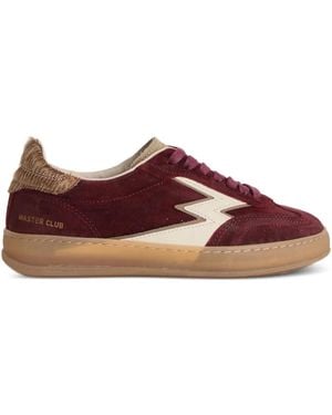 MOA Lightning Bolt Detail Trainers - Brown