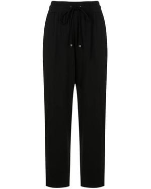 Lenny Niemeyer Drawstring-Waist Cropped Track Trousers - Black